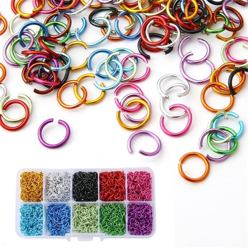 Aluminum Jump Rings 6mm Rings Connectors for DIY Craft Earrings Necklace Making