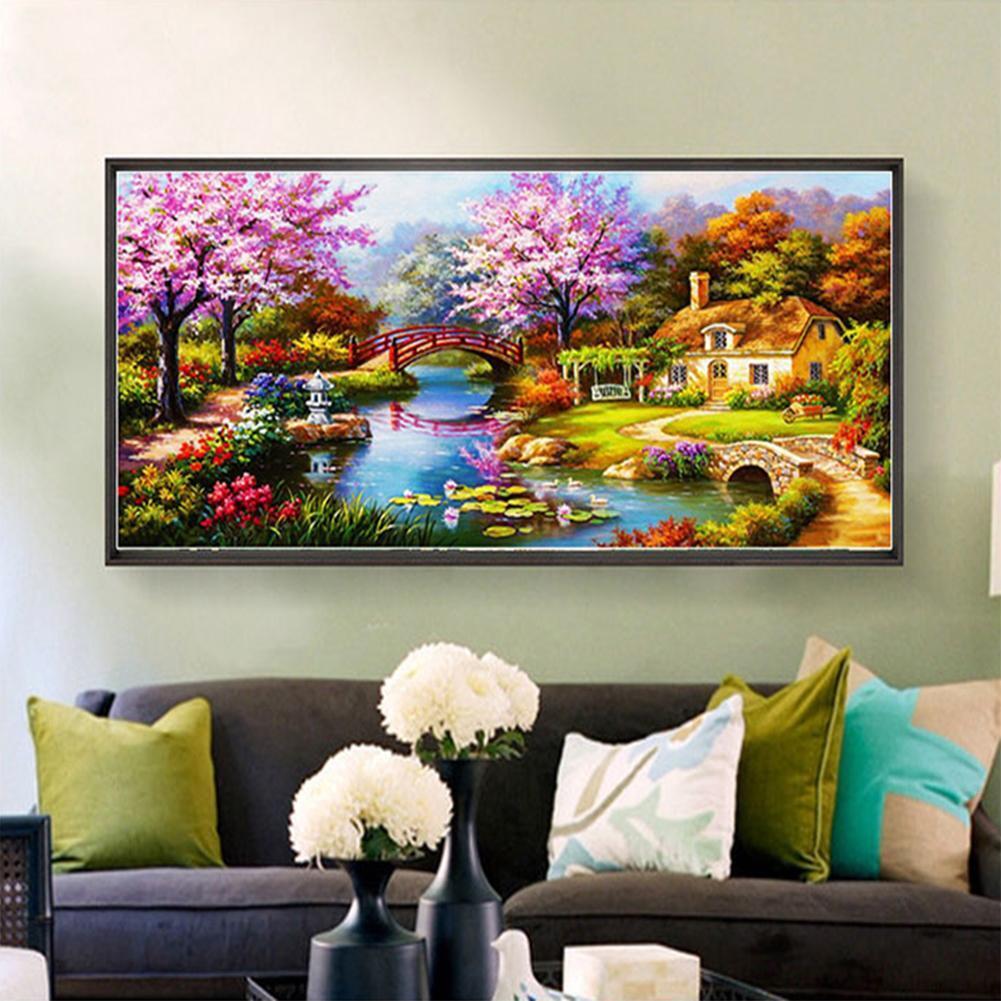 Dream Home Landscape Diamond Painting Embroidery Cross Stitch Home Decor