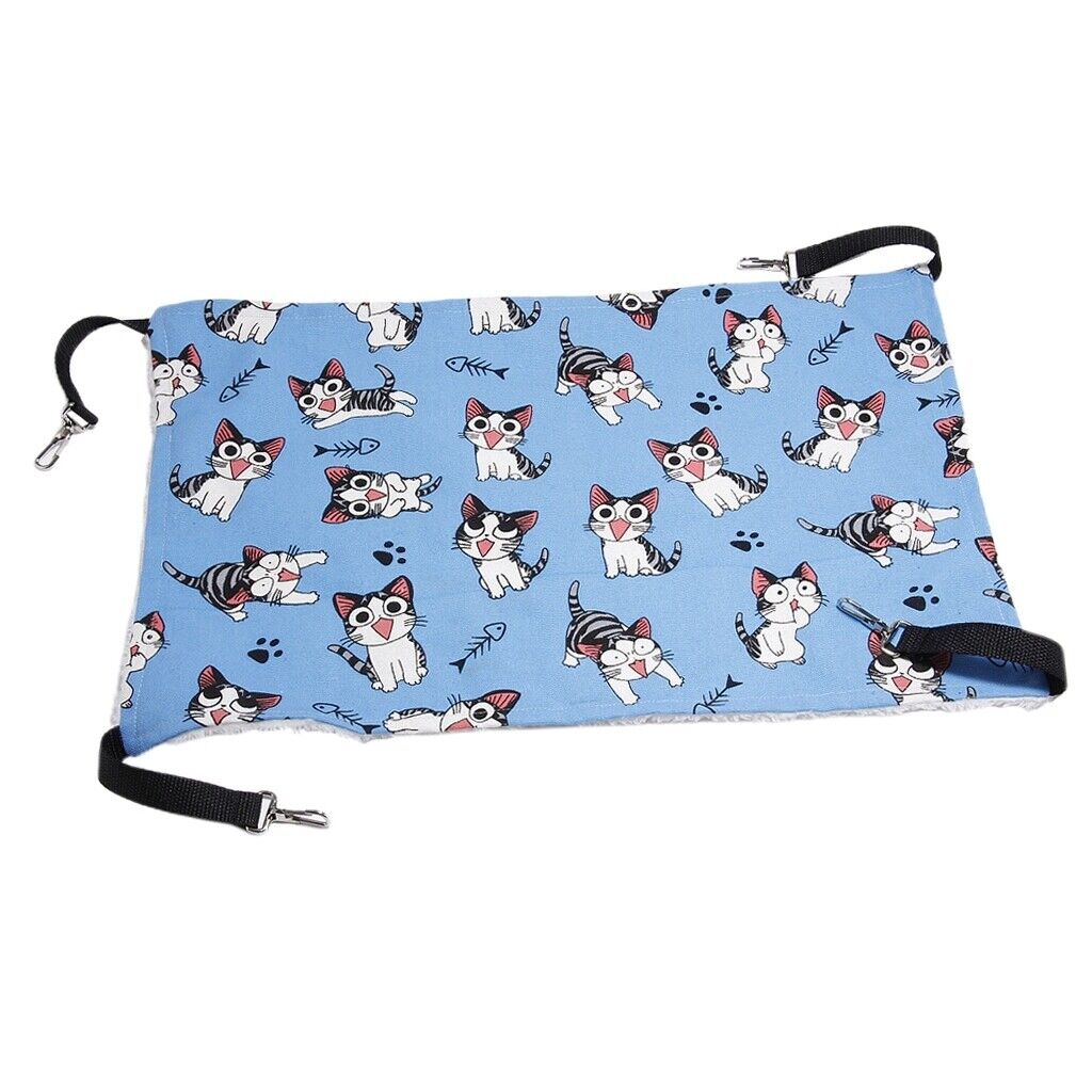 Breathable Double-Sided Soft  Hanging Cat Hammock Bed with Strap M