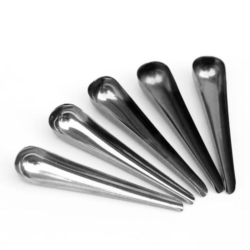 Bird Pointed Seed Dispenser Feeding Spoon Stainless Steel Parrot Feeder Supplies