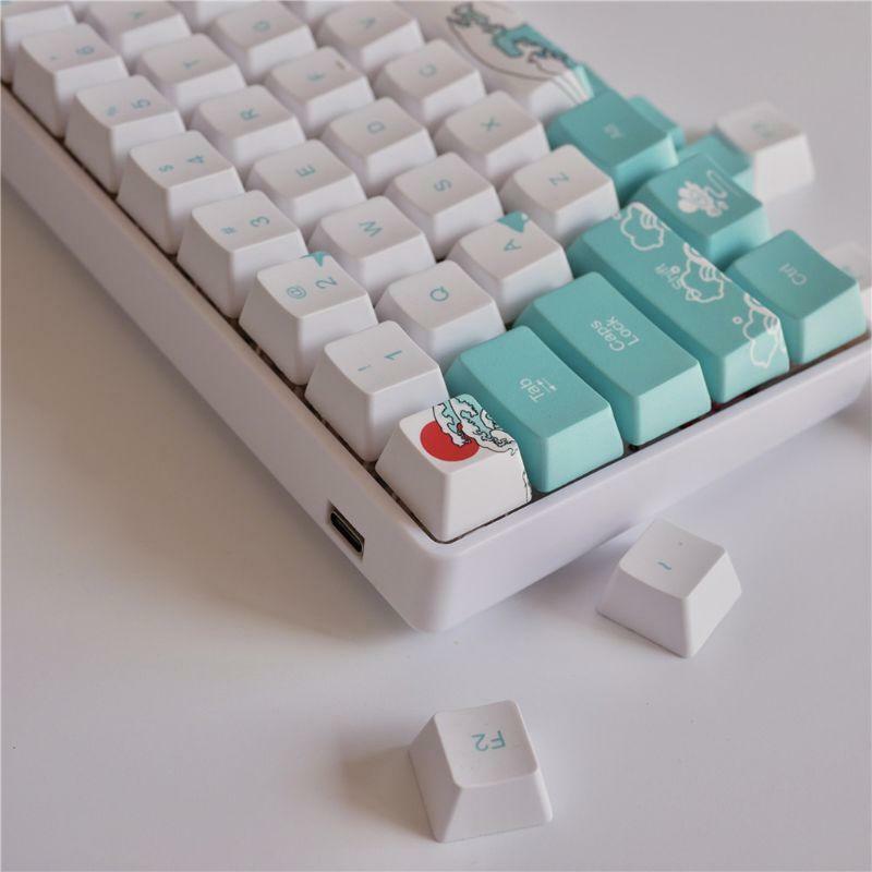 SpaceBar Keycap PBT Five Sides Dye-Subbed Spacebar Replacement Part for Keyboard