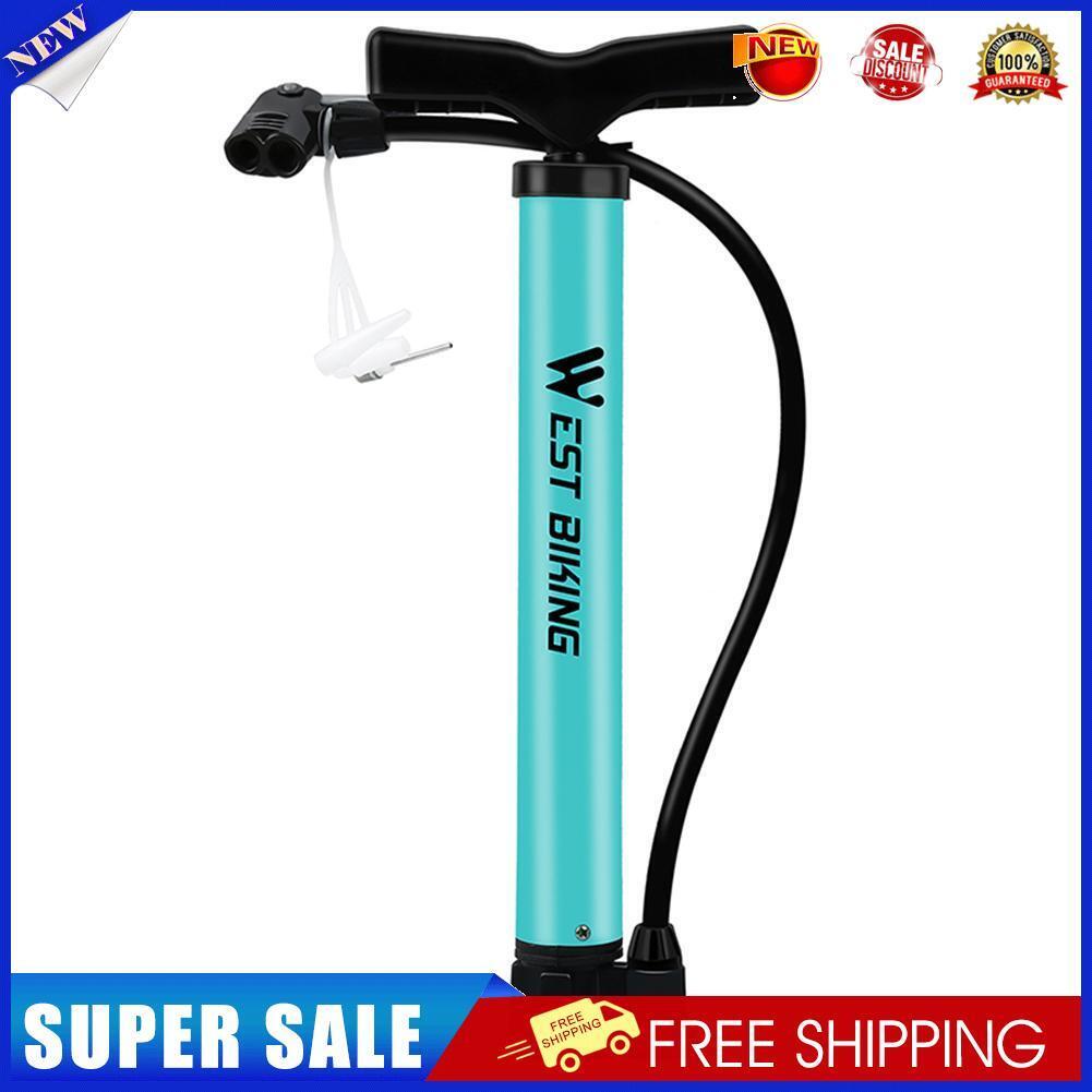 WEST BIKING Bicycle Tire Inflator 120PSI MTB Bike Air Pump for Basketball