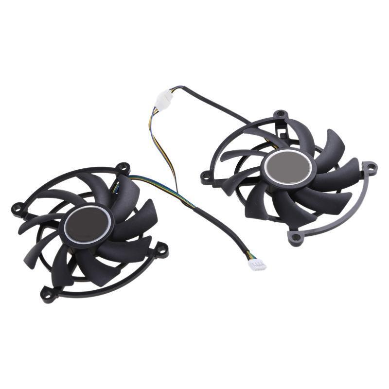 2Pcs VGA Graphics Card Cooling Fan 4Pin 12V for Colorful GTX 2060 SUPER GTX1660