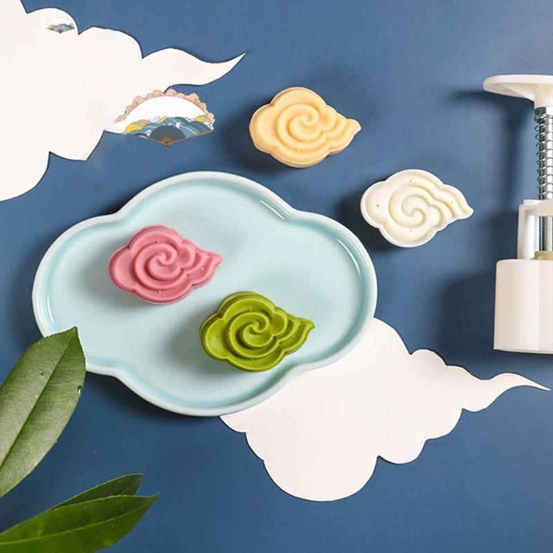 Cookie Cutter Moon Cake Mould with Stamps Mid Autumn Festival DIY Decoration