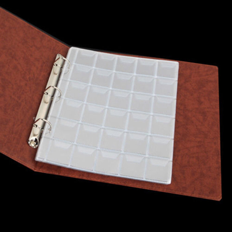 5X 30 Pockets Album Pages Holders Folder For Classic Coin Storage Collection