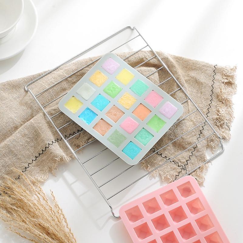 20 Cavities Polygon Silicone Mold Handmade DIY Soap Making Chocolate Cake Mould