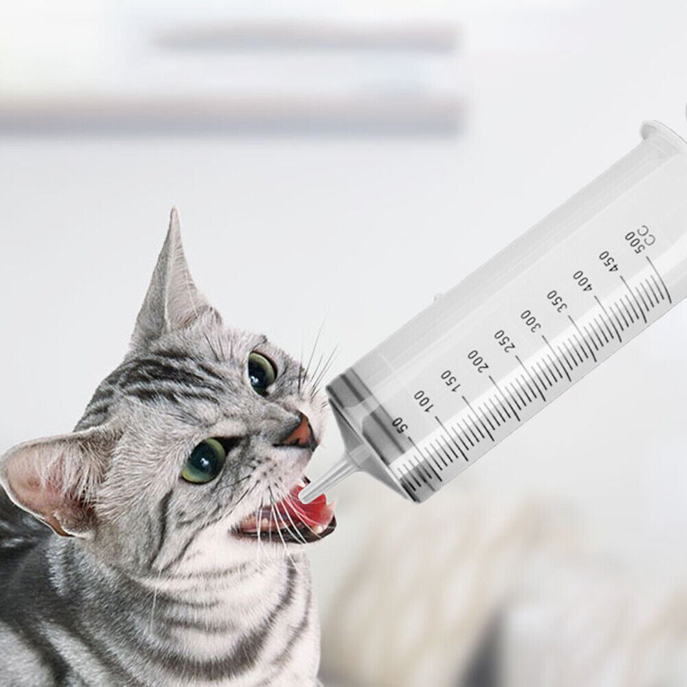 500ml Pet Animal Feeding Syringe Pill Dispenser Medicine Milk Feeder Tool