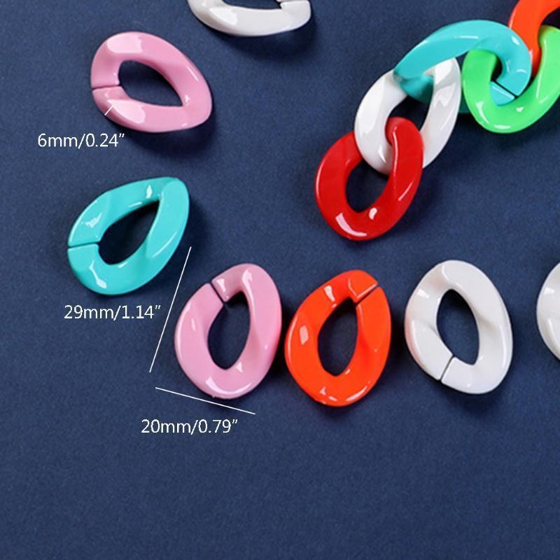 Highlight Color Chain Twist Link Assemble Jewelry Chain Buckle for DIY Crafts