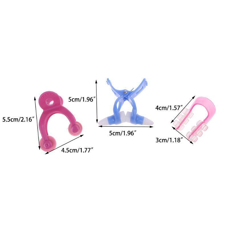 3Pcs Nose Lift Up Shaping Clip Shaper Kit Straightening Beauty Correction Set