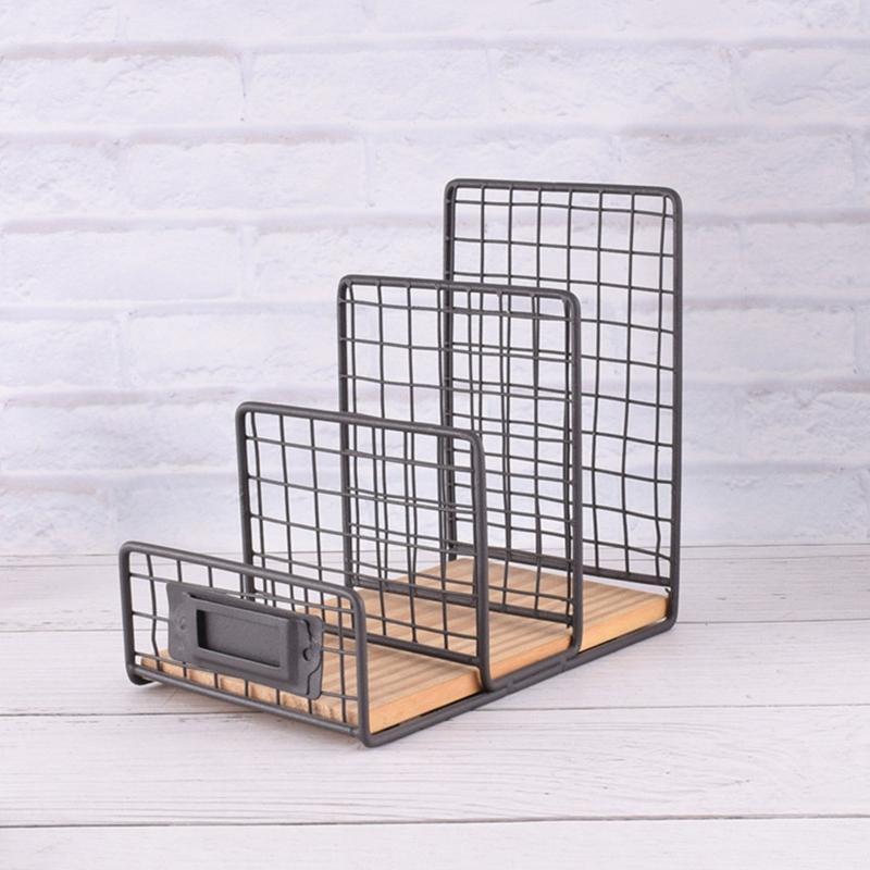 Multifunctional File Storage Holder for Office Tabletop Notebook Organizer Stand