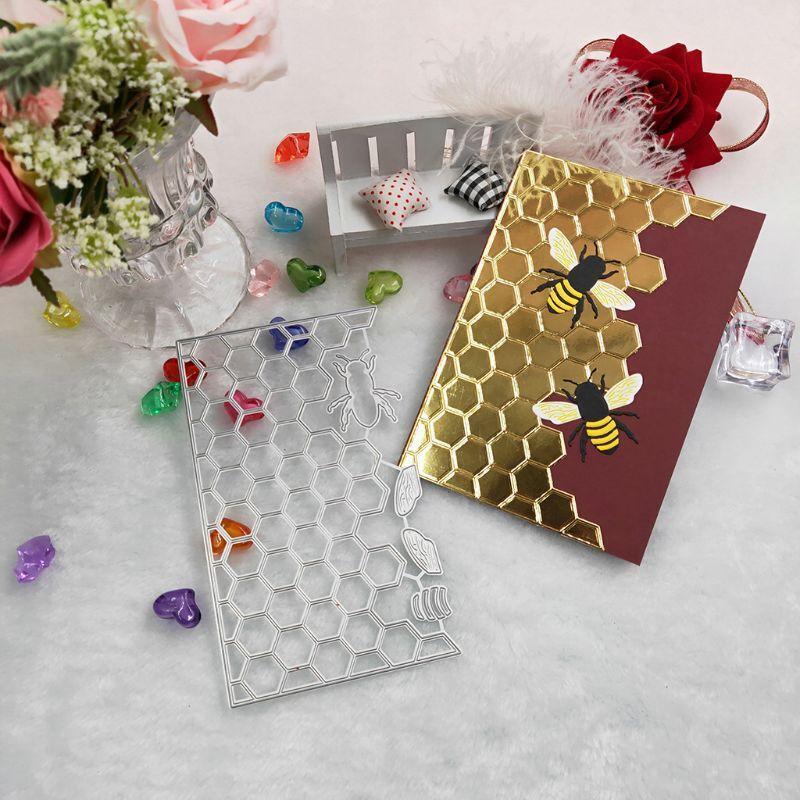 Honeybee Hive Metal Cutting Dies Stencil DIY Scrapbooking Album Stamp Card