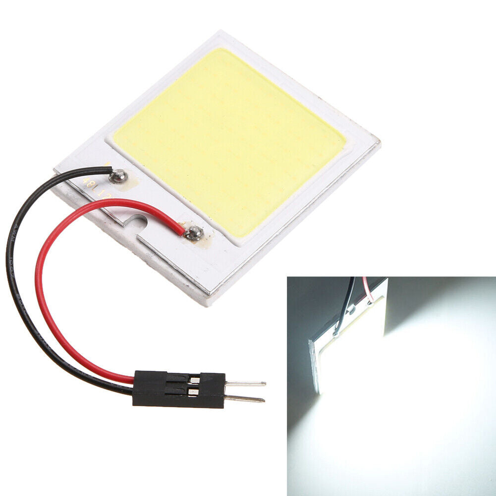 2pcs Xenon HID White 48 COB LED Dome Map Light Bulb Car Interior Panel Lamp
