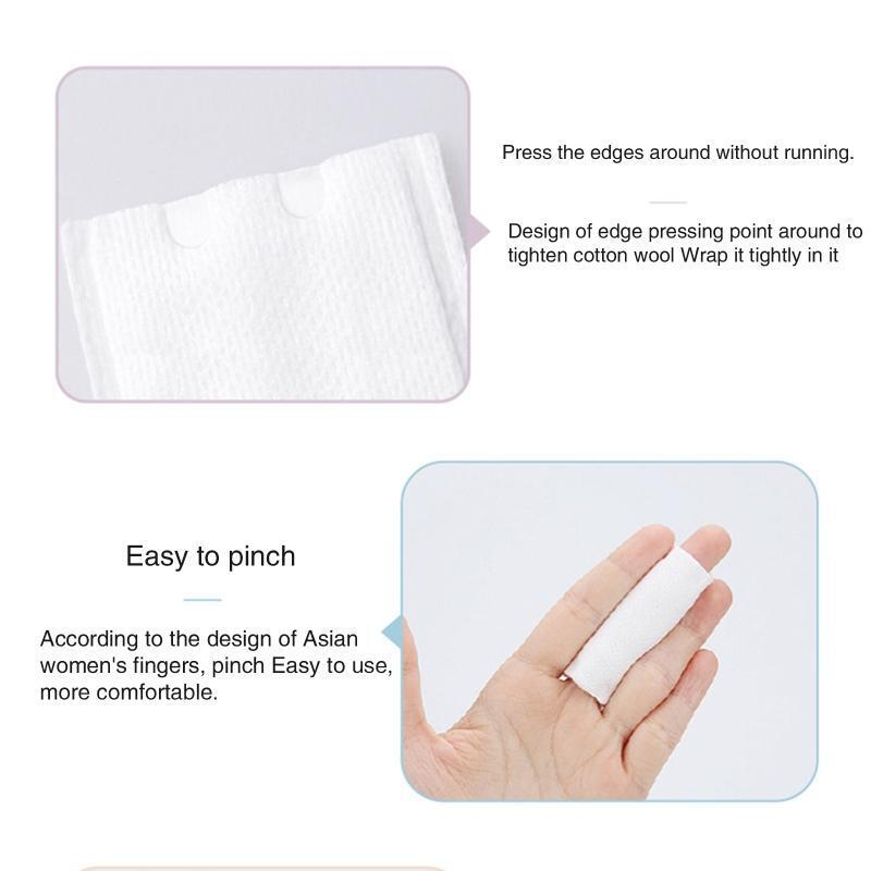 Basics Cotton Squares Waffle Textured Lint-Free Pure Cotton Beauty Applicator