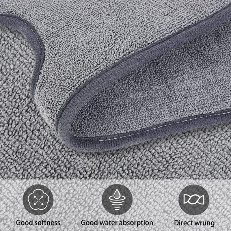 4 Pieces Premium Faucet Absorbent Mats Useful Water Drying Mats Behind Faucet