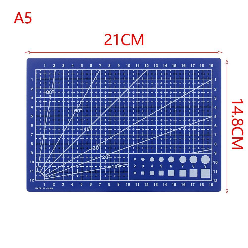 Leather Fabric Sewing Tool Cutting Plate A5 Grid Lines Cutting Mat Paper Board