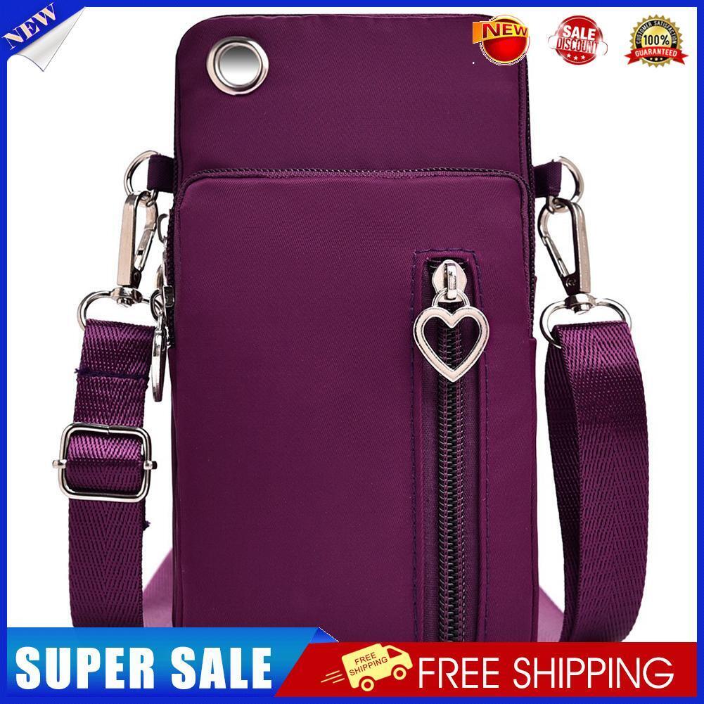 7in Outdoor Universal Phone Arm Shoulder Bag Multifunctional (Burgundy)