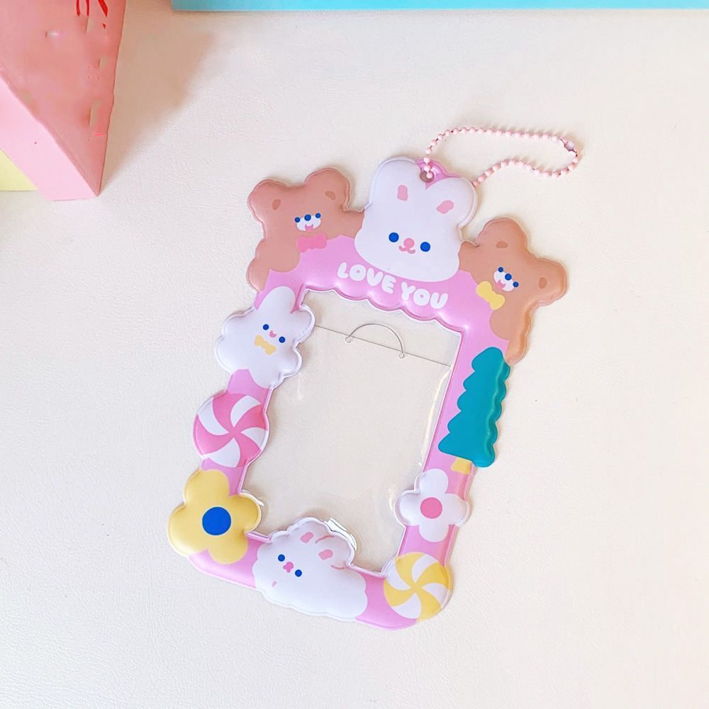 Elastic Rope Cartoon Campus Card Package ID Holder Card Cover Protective Case