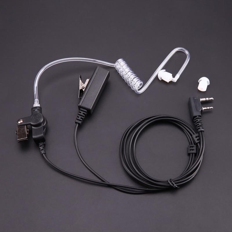 2-Pin Covert Acoustic Tube Headset for Kenwood TYT UV-5R BF-888S CB Radio
