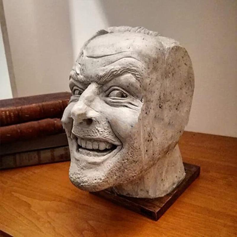 Unique Bookend Heres Johnny Sculpture of the Shining Library Desktop Book Shelf