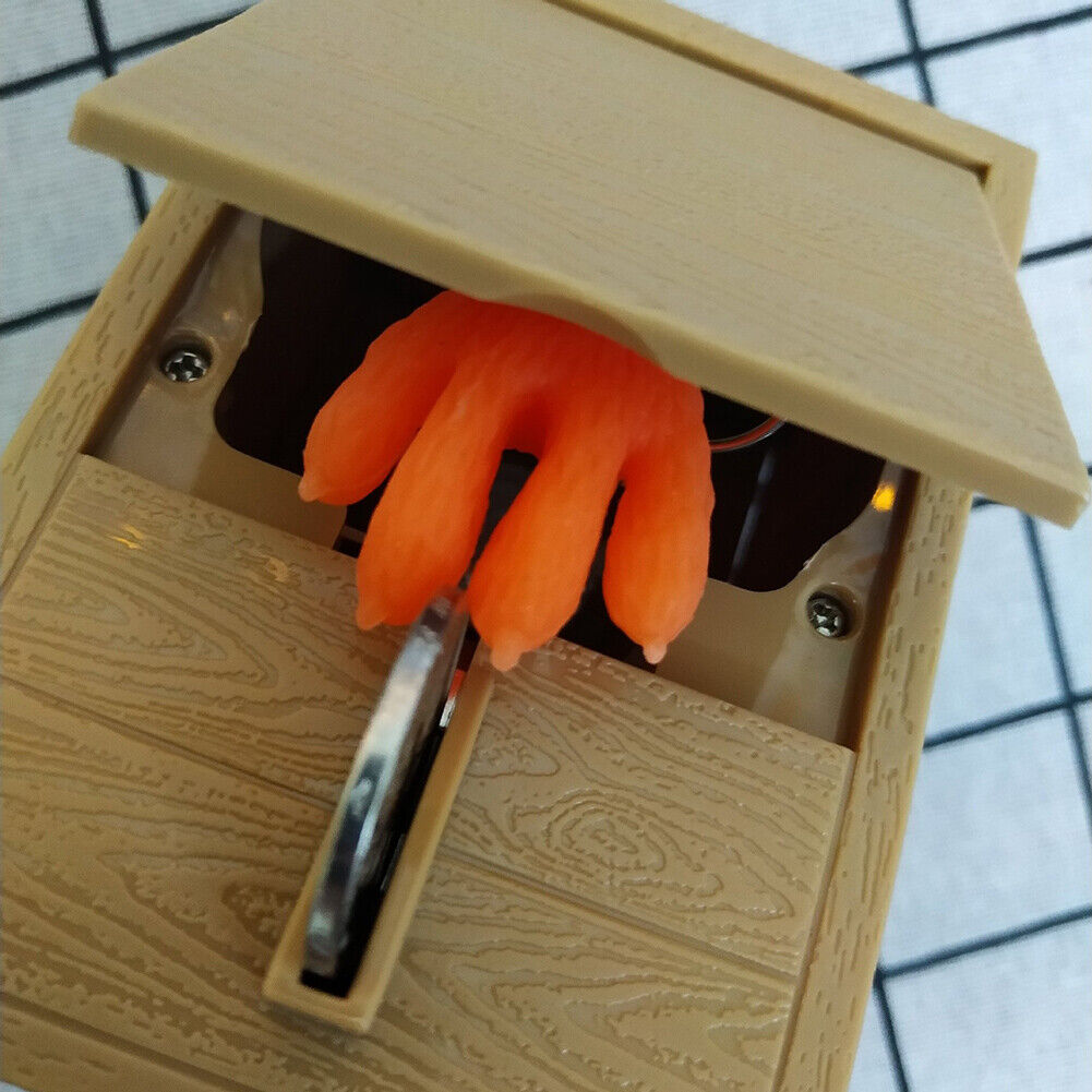 Hand Coin Box Steal Money Automated Thief Piggy Bank Electronic Saving Box