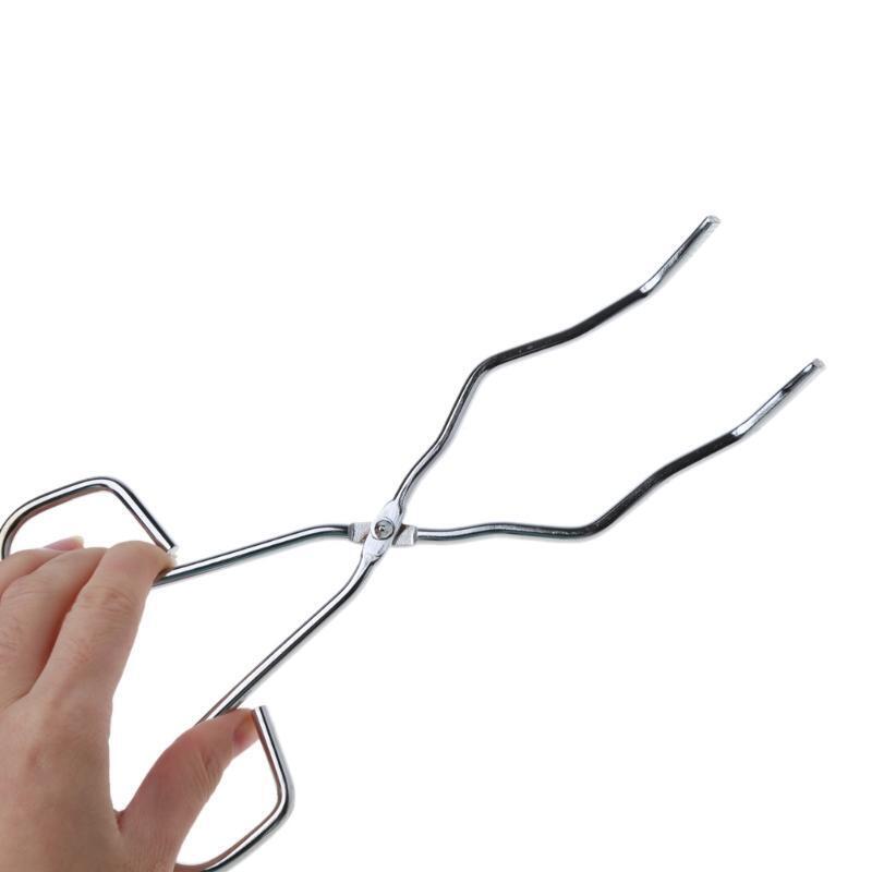 2Pcs Small Melting Quartz Ceramic Crucible Dish Cups With Stainless Steel Tongs