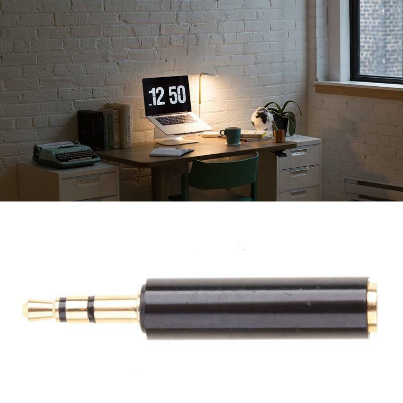 Mini 3.5mm Stereo Male 4 Pole Plug To 3.5mm Female Jack Audio Connector Adapter