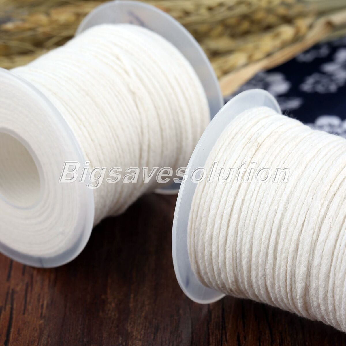 1 Roll Square Braided Candle Cotton Wicks Durable Practical Wick Candle DIY Tool