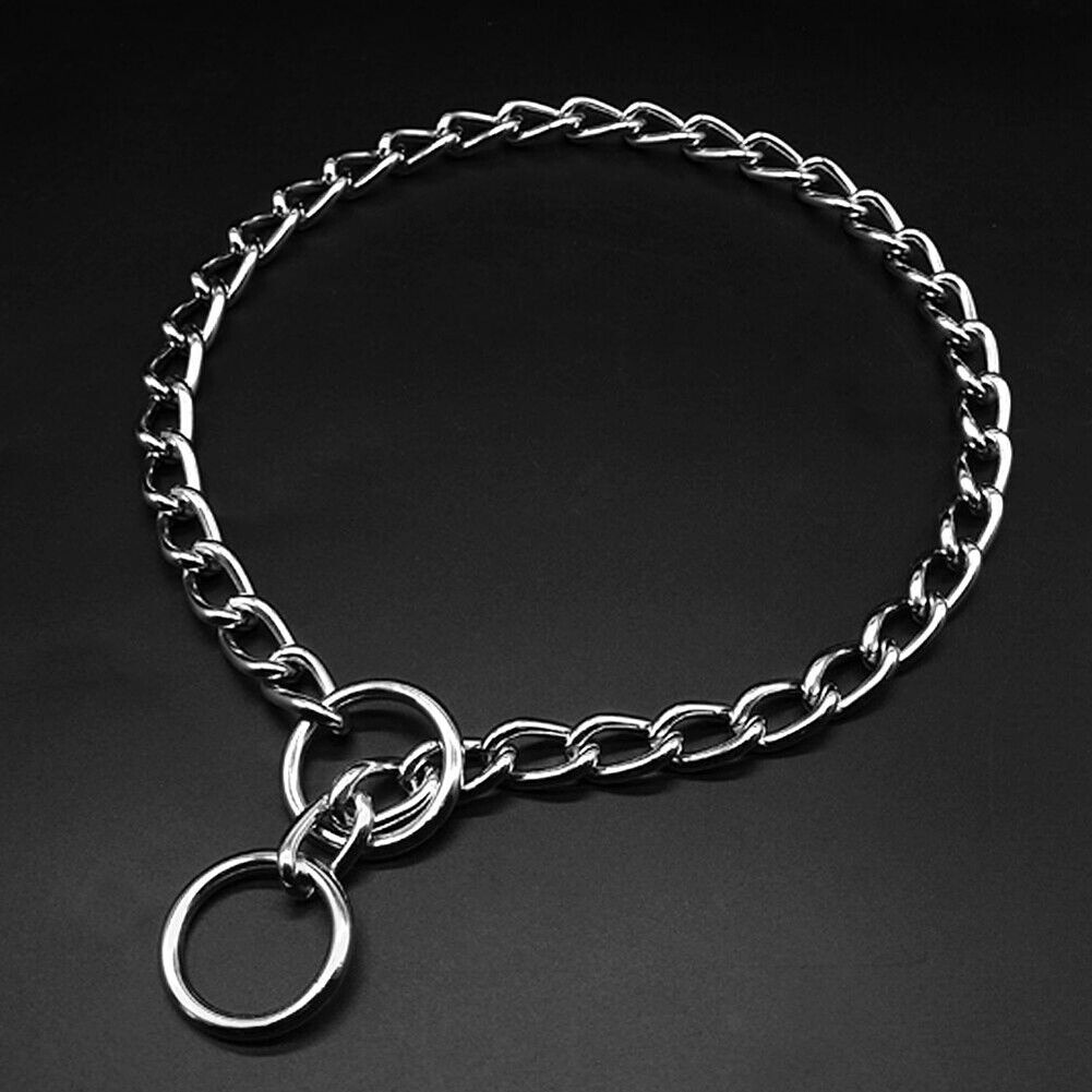 Dog Training Choker Chain Small Medium Large Dog Stainless Collar (28 inch)