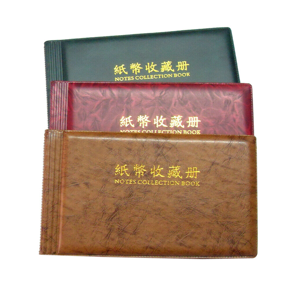 30 Paper Money Note Holders Collection Collecting Storage Pockets Album