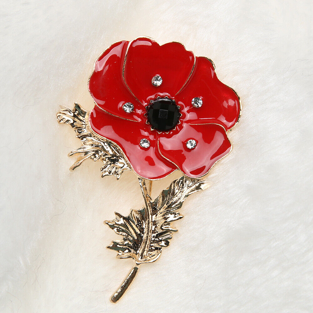 Women Chic Flower Corsage Fashion Rhinestone Party Brooch Clothing Gift