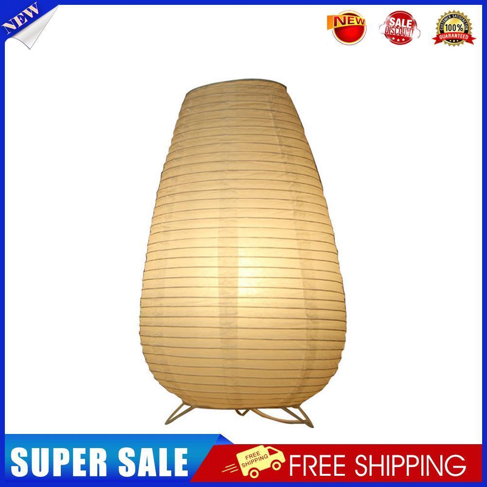 Nordic Paper Lantern Table Lamp Living Room Bedroom LED Decor Light (EU)