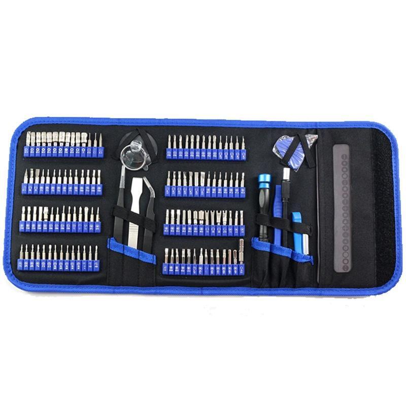 128 in 1 Precision Screwdriver Set Professional Magnetic Repair Tool Kit w/ Case