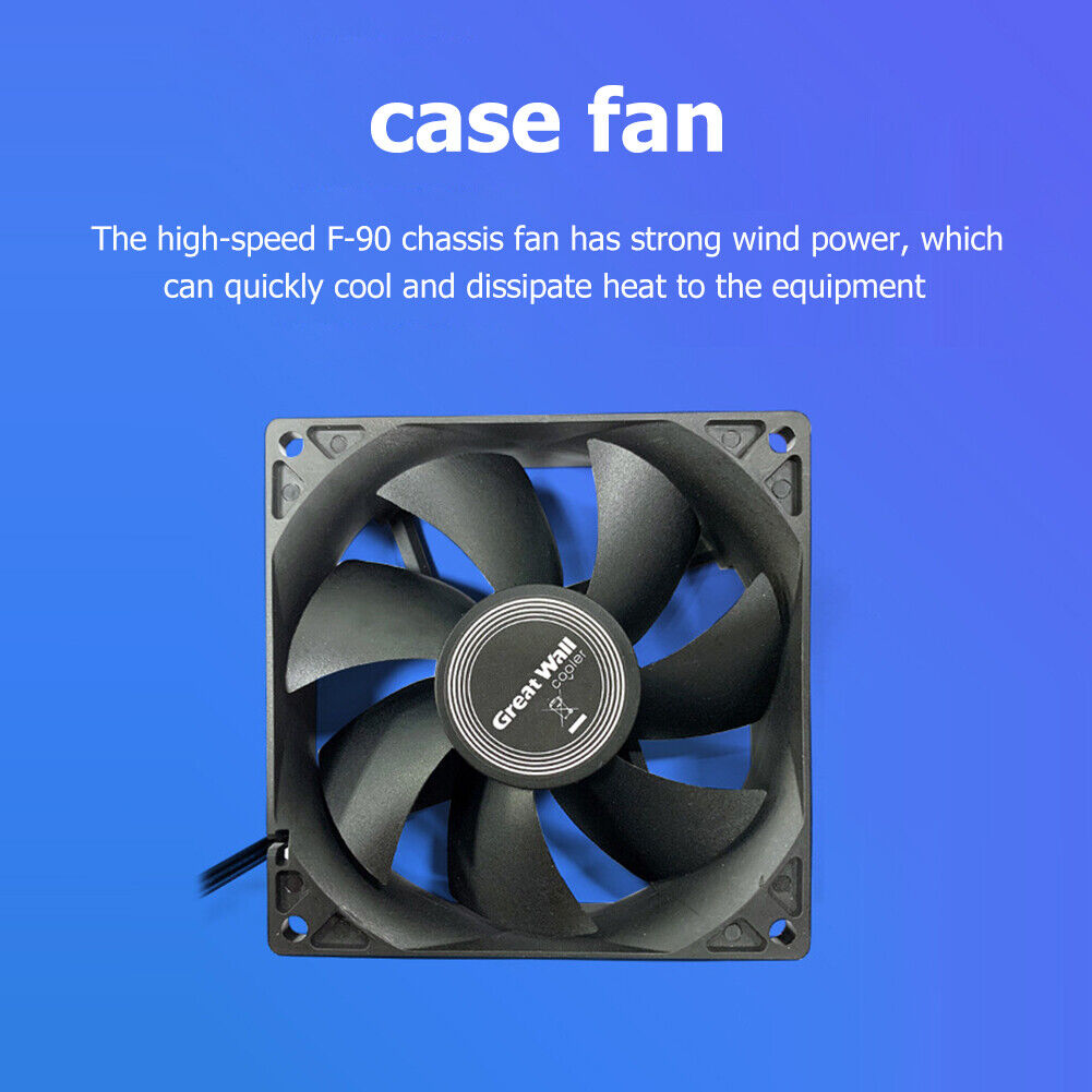 Silent Fan for Computer Cases Chassis Cooling Fan Hydraulic Bearing (9cm)