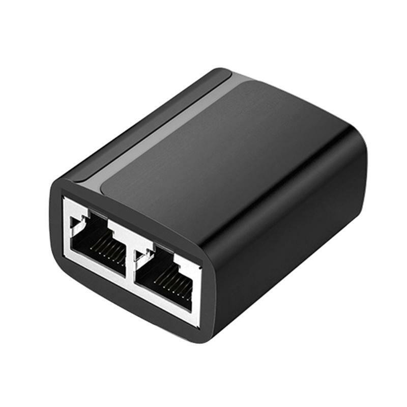 Extender Coupler RJ45 Splitter Connector Female 1 to 2 Ports LAN Ethernet Plug