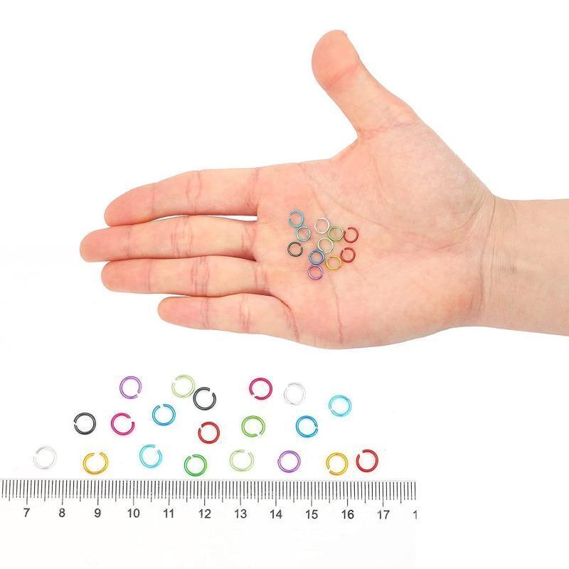 Aluminum Jump Rings 6mm Rings Connectors for DIY Craft Earrings Necklace Making