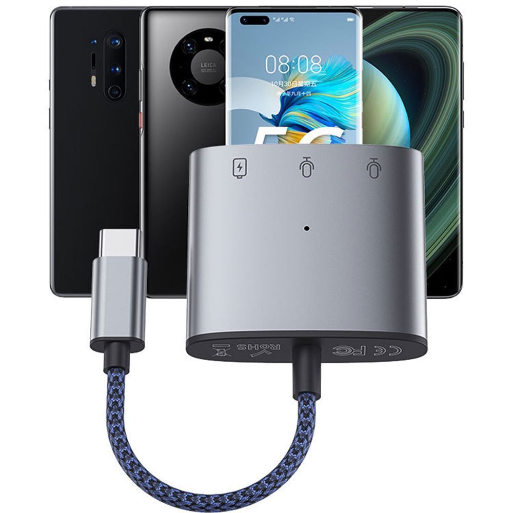 Fast Charging USB C to 3.5mm Converter Cable Type-C Audio Adapter Earphone Jack