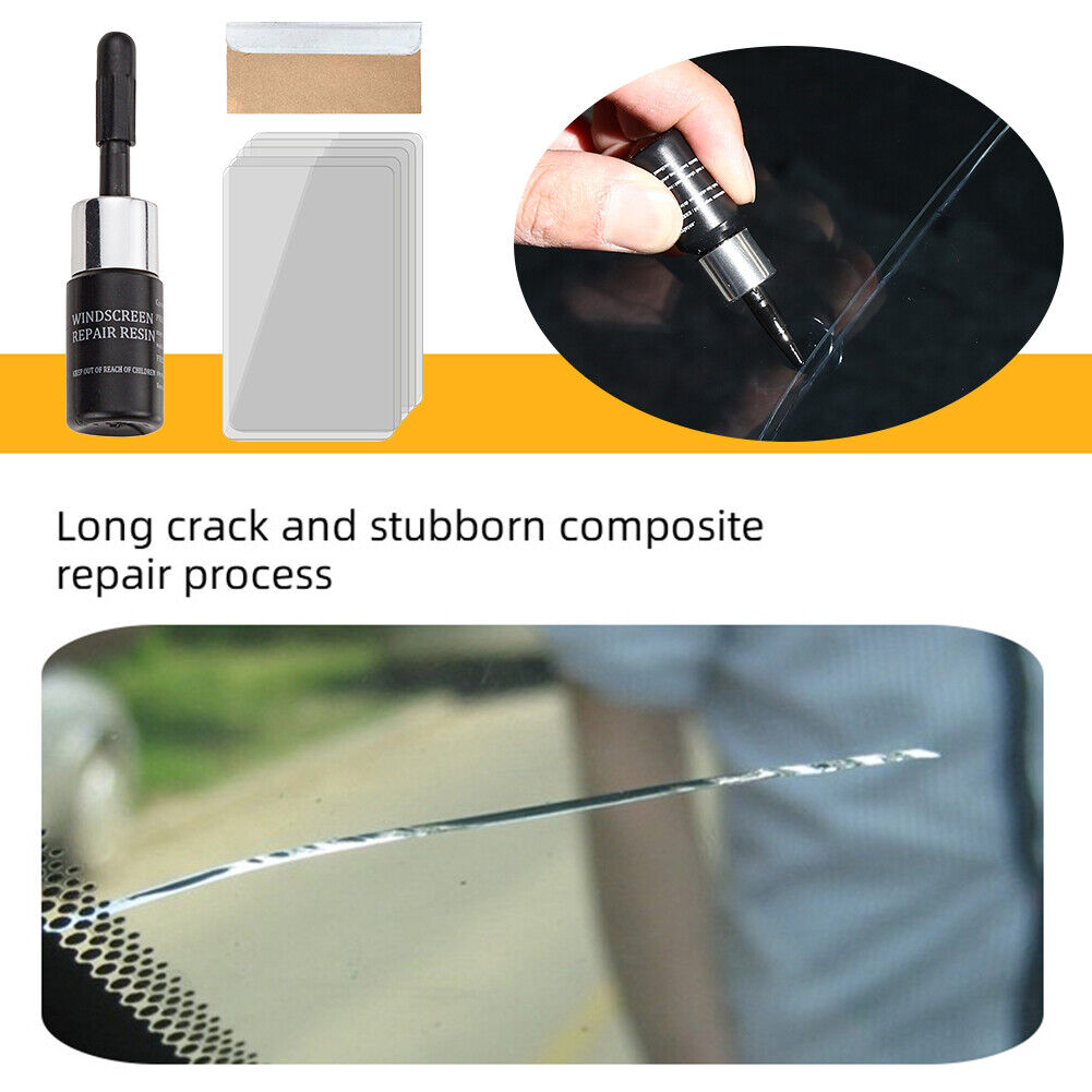 Auto Windshield Glass Crack Repair Tool Kit Window Scratch Restore Fluid