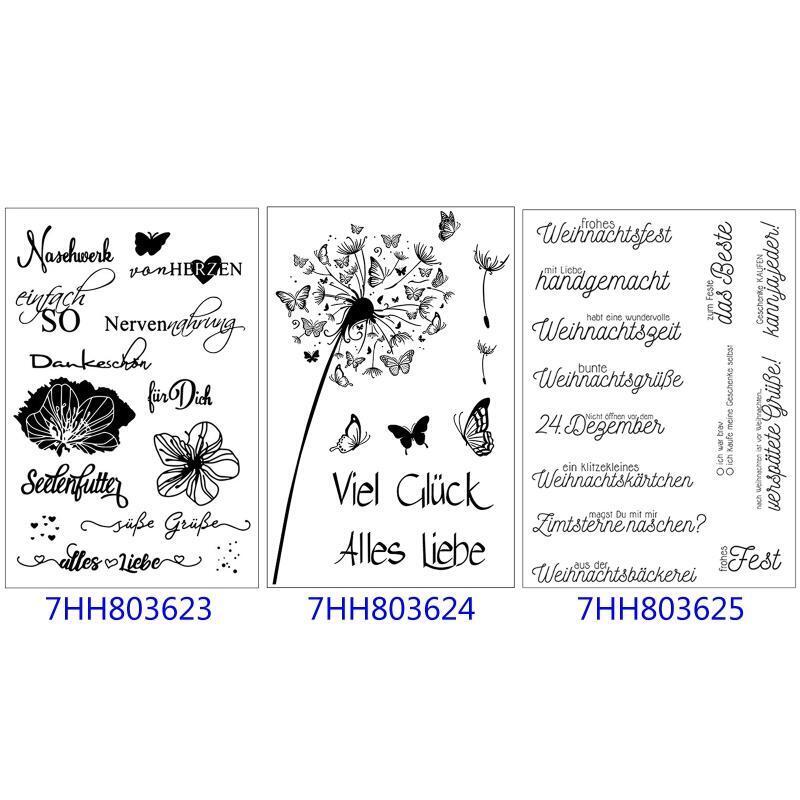 German Series Silicone Clear Seal Stamp DIY Scrapbooking Embossing Photo Album