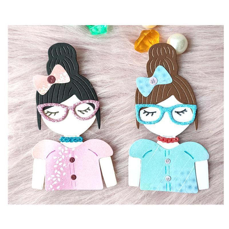 Girl Metal Cutting Dies Scrapbooking Stencil Die Cuts Card Embossing DIY Photo