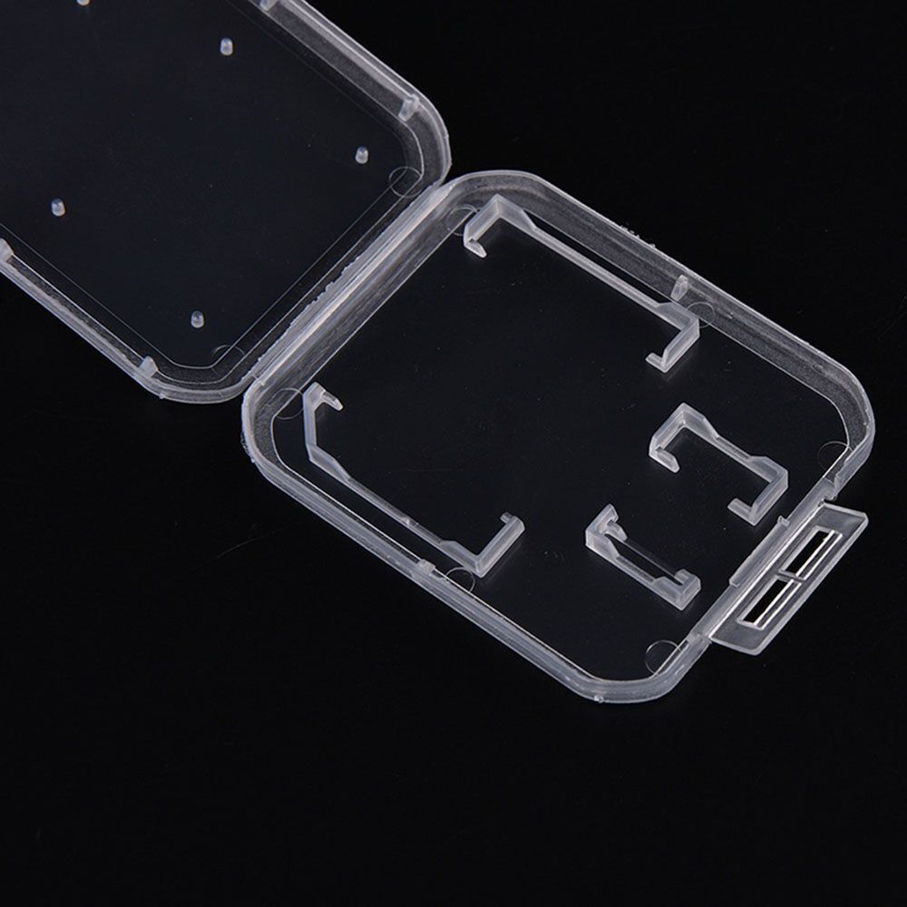 Clear Holder Standard SD/TF SDHC Card Transparent Storage Box Memory Card Case