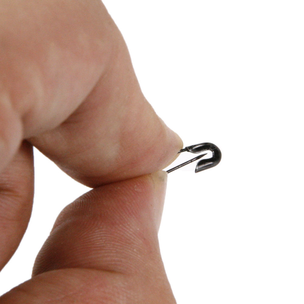 19mm 100pcs Safety Pins Black Sewing Craft Jewellery Baby Nappy Pins