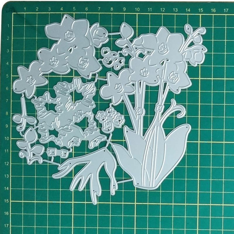 Metal Template Moulds Flower Embossing Tool for Album Scrapbooking Art Decor