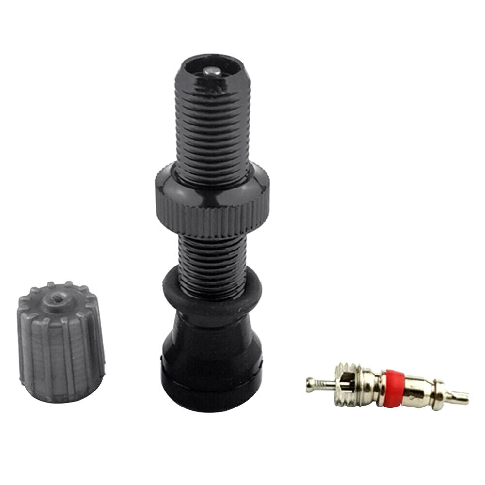 40mm American Valve for MTB Road Bike Aluminum Tubeless Valve Stem (Black)