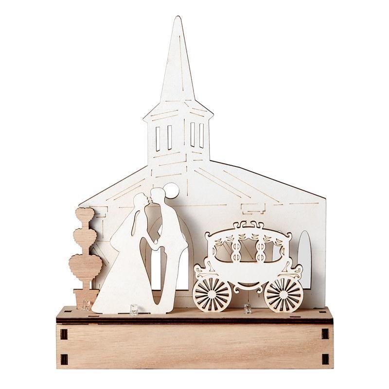 Wedding Decoration LED Night Light Wooden Word Mr & Mrs Wedding Party Decoration