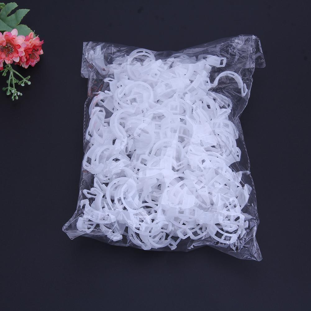 100pcs Garden Plant Support Clips for Trellis Twine Greenhouse Tomato