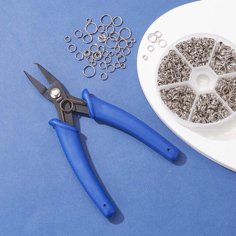 Bifurcated Ring with Bifurcated Ring Pliers Double Closed Jump Ring Split Ring