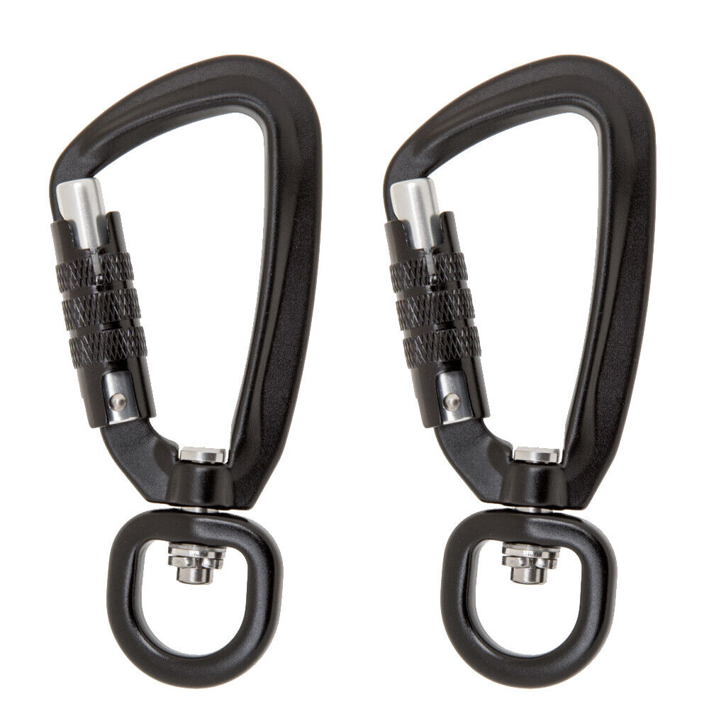 2x Heavy Duty  Auto  Carabiners Hook Dog  Clip  500KG