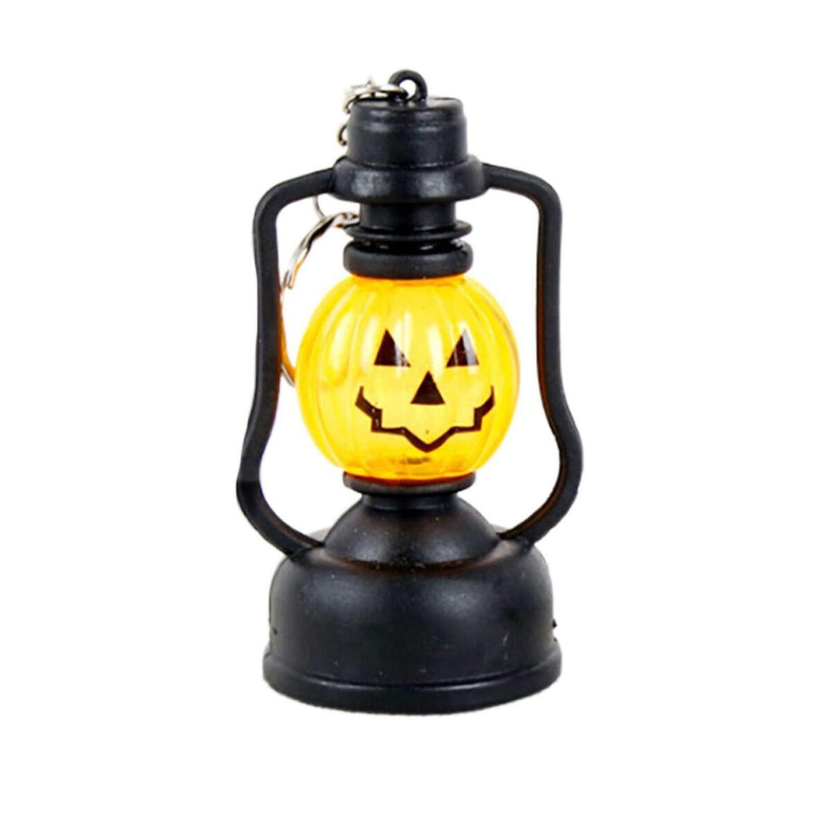 2x  Pumpkin  Glowing Key Chain Purse Pendant Charms Keyring