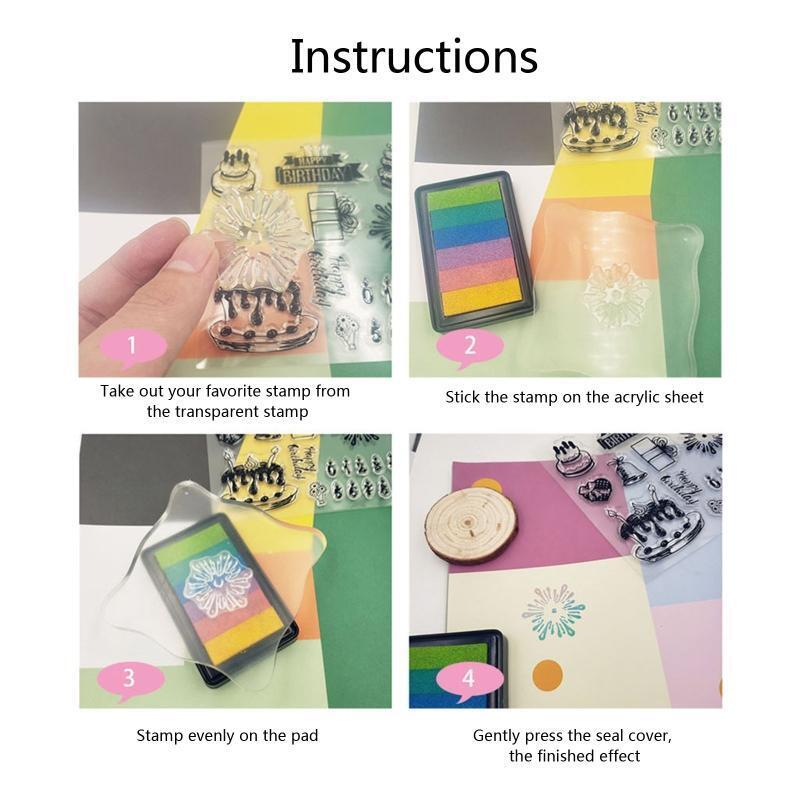 Silicone Clear Stamp Space Travelling DIY Photo Album Decor Seal Supplies