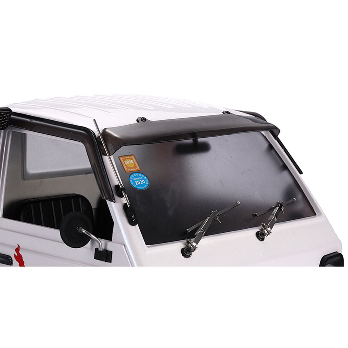 Mini Truck Front Visor DIY Window Cover Sun Shield for WPL D12 RC Truck Upgrade